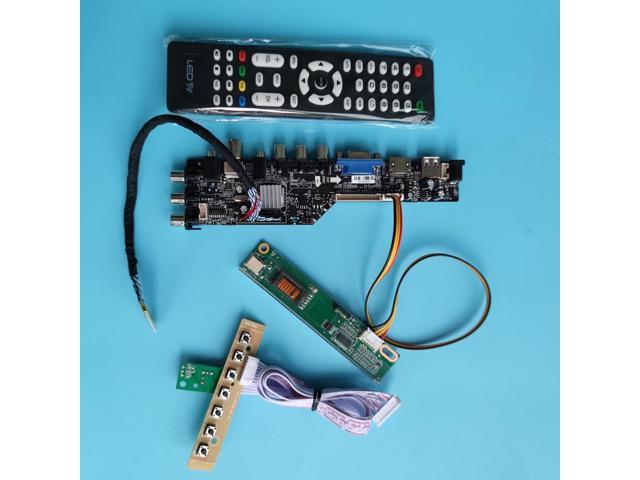 DVB-T2/T DVB-C 3663 TV Monitor Kit for N156B3-L03 N156B3-L04 LCD LED Screen HDMI+VGA+USB+TV Controller Board Driver