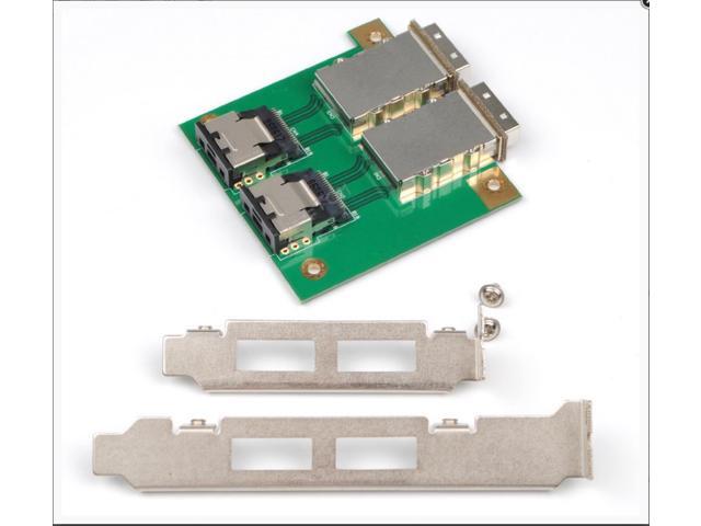 Mini SAS Internal SFF-8087 Sas 36P to 2 Port External HD Sas 26P SFF-8088 Front Panel PCI SAS Card Adapter