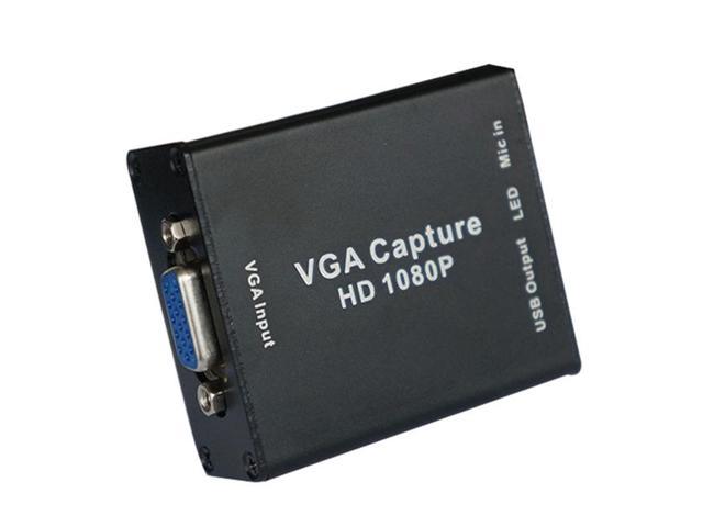 1080P VGAToUSB Adapters with Video Capture Card for Projector Meeting Record Video Capture Record Support OBS