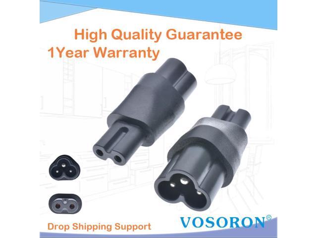 IEC 320 C6 to C7 Power Adapter Converter IEC 3Pin Male to 2Pin Female Connector C6-C7 Chassis Server Conversion Plug