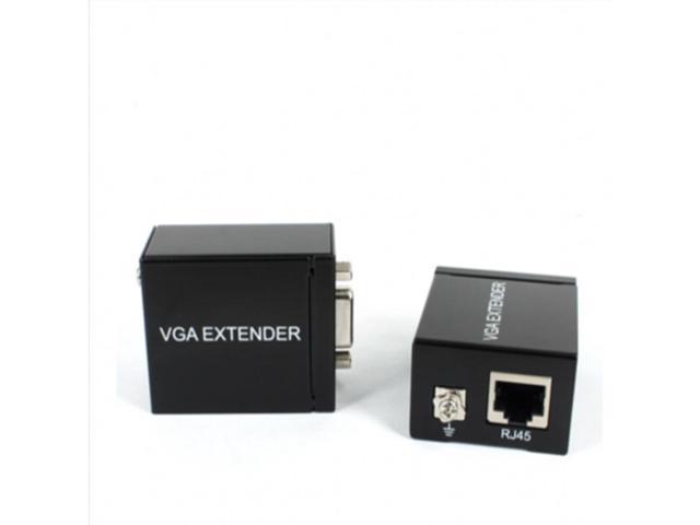 VGA extender repeater over cat5e/6 cable up to 60M VGA UTP extender work with most monitors projectors, HDTV, and flat panel