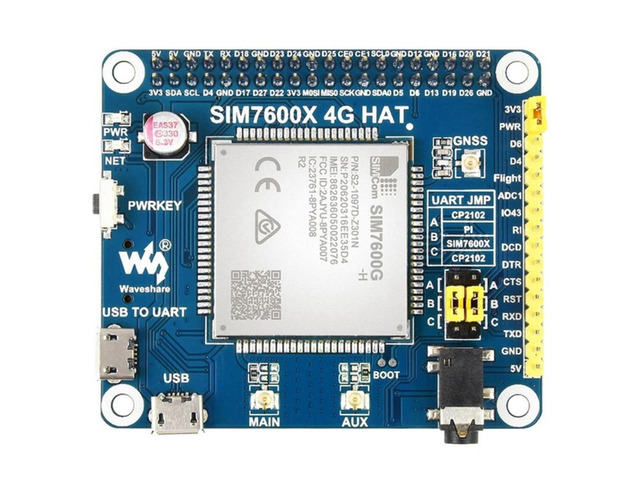 Waveshare SIM7600G-H 4G Expansion Module For Raspberry Pi GNSS GPS LBS Positioning Global Communication Support 3G/2G