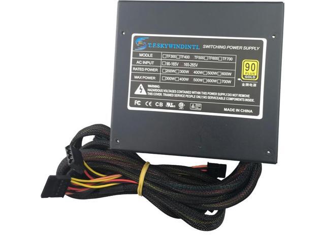 OIAGLH 500W PC PSU Power Supply Black Gaming Quiet 120mm Fan 20/24pin 12V ATX PSU Computer Desktop Power Supply For BTC Pc