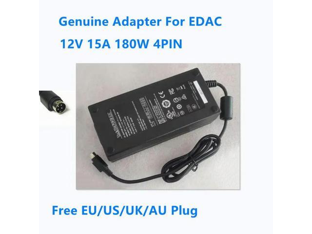 OIAGLH 12V 15A 180W 4PIN EDAC EA12501B-120 AC Power Adapter For Power Supply Charger