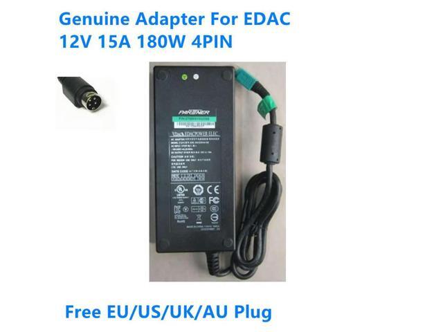 OIAGLH 12V 15A 180W 4PIN EA12101A-120 AC Power Adapter For EDAC Laptop Power Supply Charger
