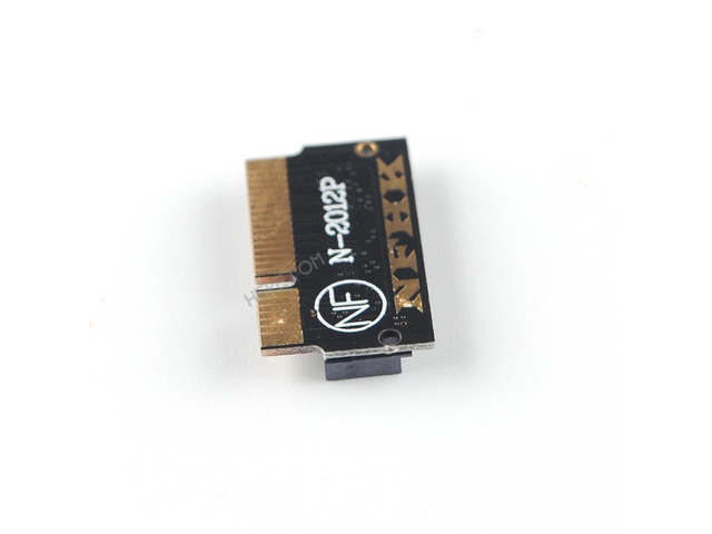 10Pcs/lot M2 SSD PCIe Adapter M.2 NGFF B+M KEY SSD for MacBook Air 2012 A1425 A1398 Laptop PCIe x4 SSD Converter SATA (EMC:2544)