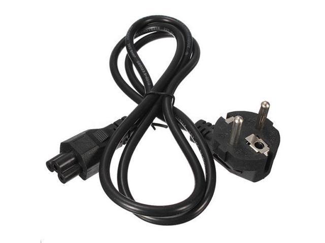 1PC EU Plug AC Power Supply Adapter Cord Cable Lead 3 Prong For Laptop Monitors