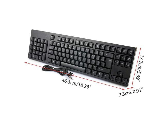 4.76Feet Wire Length Left-Handed Keyboards Plug and Play 2 x USB Ports Computer Spare Parts USB Wired 104 Keys D14 21