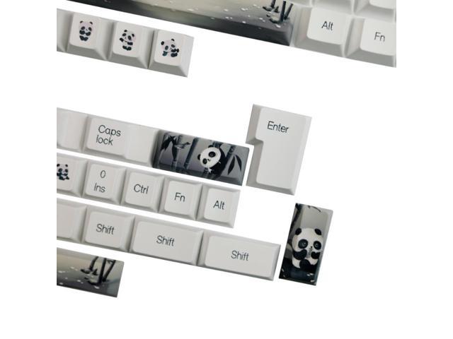 142 Keys GMK Keycaps Panda Element PBT Sublimation Keycap Cherry Profile Fit for 64 68 87 104 Mechanical Keyboard Keycap