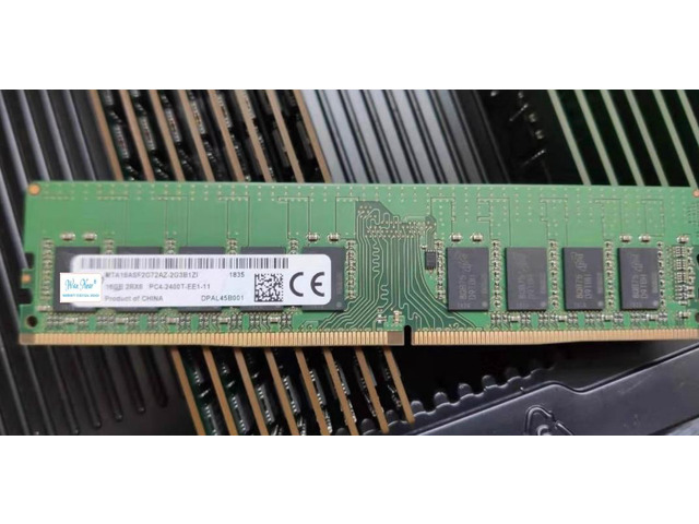 OIAGLH For 16G 2R*8 PC4-2400T 16GB DDR4 pure ECC UDIMM server MTA18ASF2G72AZ-2G3B1Z1