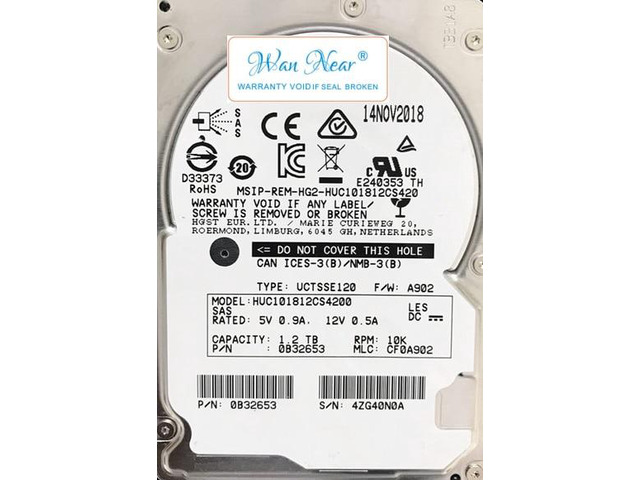 OIAGLH For HUC101812CS4200 HUC101812CS4204 1.2TB 10K 2.5 SAS