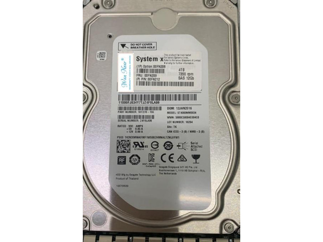 OIAGLH For 00FN209 00FN208 00FN212 4TB SAS 12G 3.5 inch