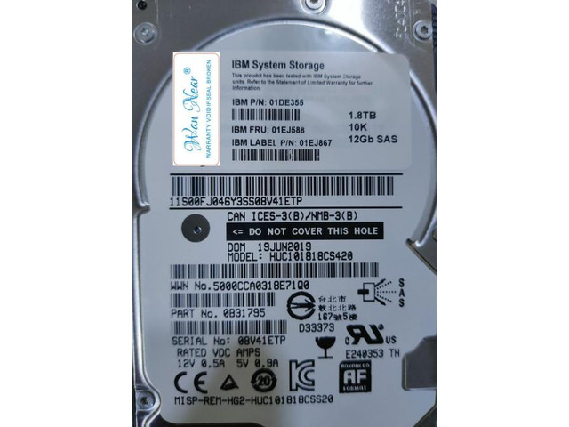 OIAGLH For 01DE355 01EJ588 01EJ867 01NN120 1.8T SAS V3700V2