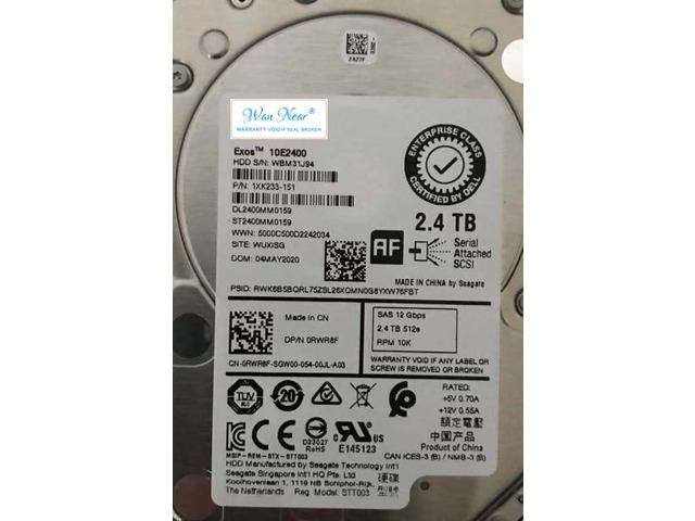 OIAGLH For 2.4T SAS 10k 2.5 512e ST2400MM0159 0RWR8F