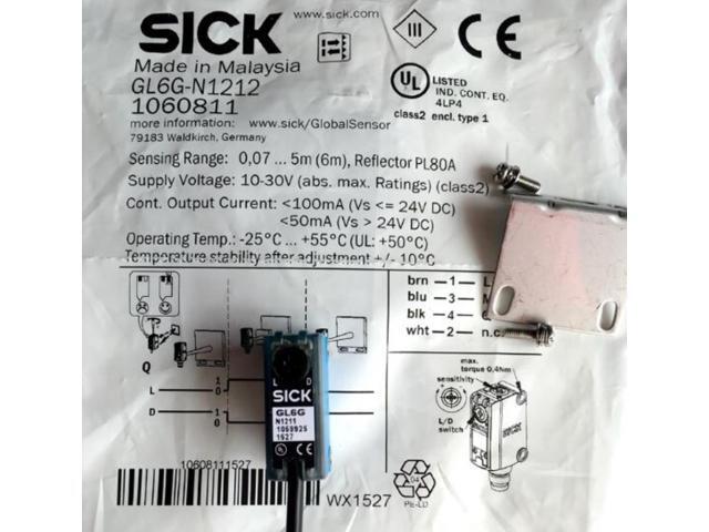 GL6G-N1212 GL6G-N1211 Sick Photoelectric Switch Sensor 100%