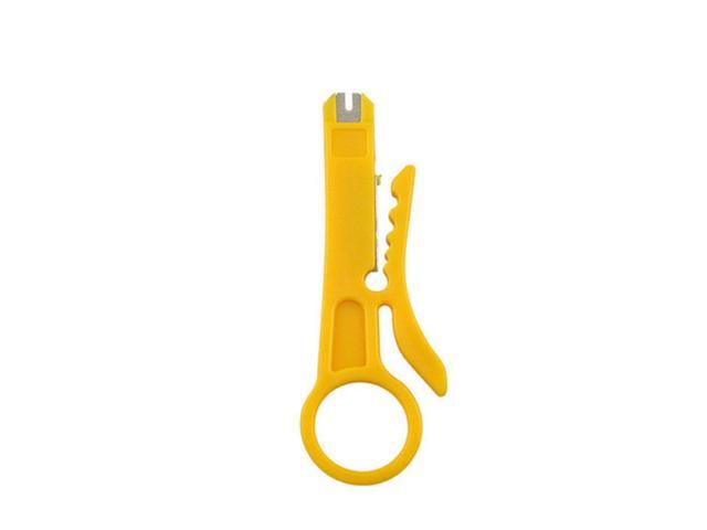 RJ45 RJ11 Cat5e Cat6 WIRE STRIPPING KNIFE stripper for round/flat Telephone Monitor Network cable module Crimping Tool