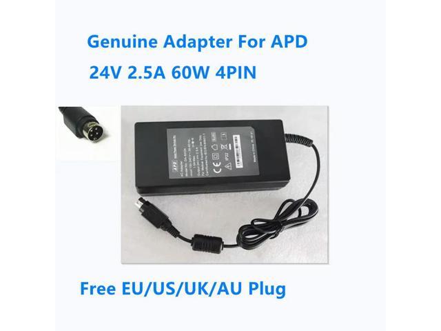 OIAGLH 24V 2.5A 60W 4PIN APD DA-60I24 AC Power Adapter For Power Supply Charger