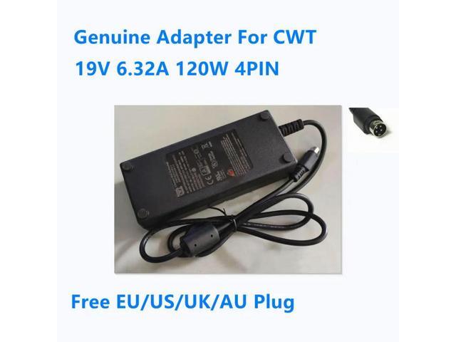 OIAGLH 19V 6.32A 120W 4PIN CWT MPS120K-VI MPS120K-II AC Power Adapter For Power Supply Charger