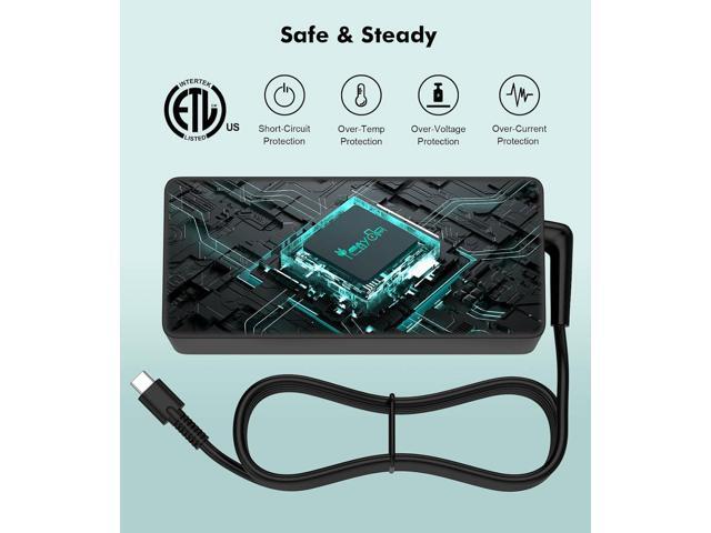 USB-C-Laptop-Charger - 100W USB C Charger, Fast Charging for Lenovo, ThinkPad, HP, Asus, Acer, MacBook, MSI, Dell Computer Tablet Chargers Adapters...
