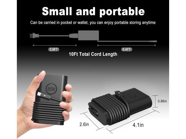 65W 60W Type C USB C Laptop Charger-for Dell Latitude Computer 5420 5520 5530 5540 3440 3540 5440 e5430 5290 5320 7410 7420 7330 7340 7430 7440...