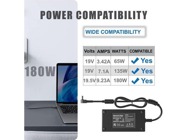 180W Laptop Charger for Acer Nitro 5 7 Gaming Laptop,Compatible with AN515-57 AN515-55 AN515-54 AN515-53 AN515-51 AN515-45 Predator Helios 300...