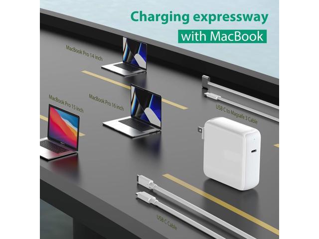 96W USB C Charger for MacBook Pro 16, 15, 14, 13 inch 2025 2024, 2023, 2022, 2021, M4 M3 M2 M1 MacBook Air, USBC Laptop Power Adapter, iPad, LED,...