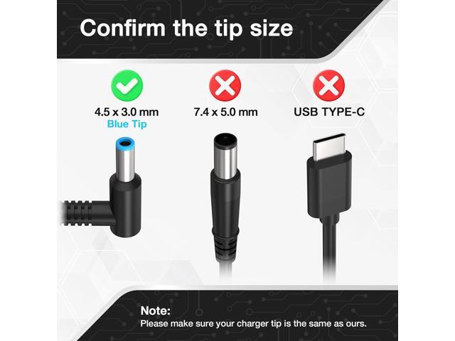 New 65W 45W Replacement for HP Laptop Charger for Pavilion,Spectre X360, Envy X360, Elitebook 840, ProBook, and More Laptop Power Supply