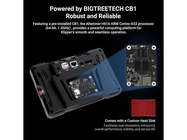 BIGTREETECH PAD 7 Touch Screen Based on Klipper firmware 7 inch Open Source Smart PAD with CB1 Board KlipperScreen for BIQU B1 SE Plus, Voron 2.4,...