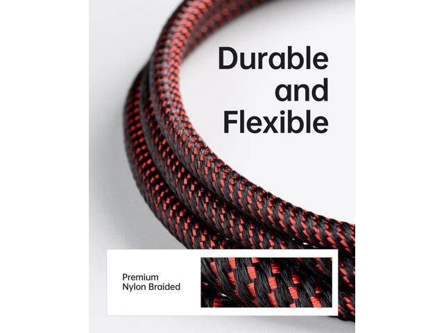 iPhone Charger Cable 3Pack 6FT Lightning Cable USB Long Heavy Duty Nylon Fast iPhone Charging Cord Compatible with iPhone 14/13/12/11/Pro/X/Xs...
