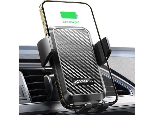 Wireless Car Charger, 15W Fast Charging Auto Clamping Car Charger Cell Phone Holder Mount Vent for iPhone 15 14 13 12 Mini Pro Max 11 XR XS X,...