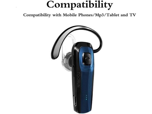 Bluetooth Earpiece, M26 Bluetooth Headset Handsfree V5.0 Wireless Earpiece Headphone with Noise Reduction and Microphone Compatible for Android...