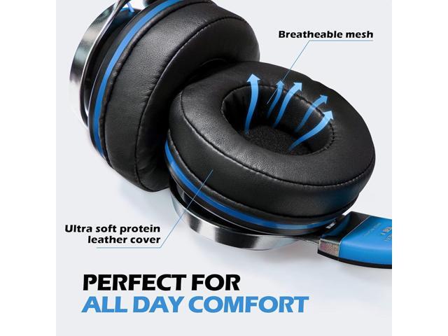 AILIHEN C8 Headphones Wired, On-Ear Headphones with Microphone and Volume Control Foldable Corded Stereo 3.5mm Headset for Smartphones Chromebook...