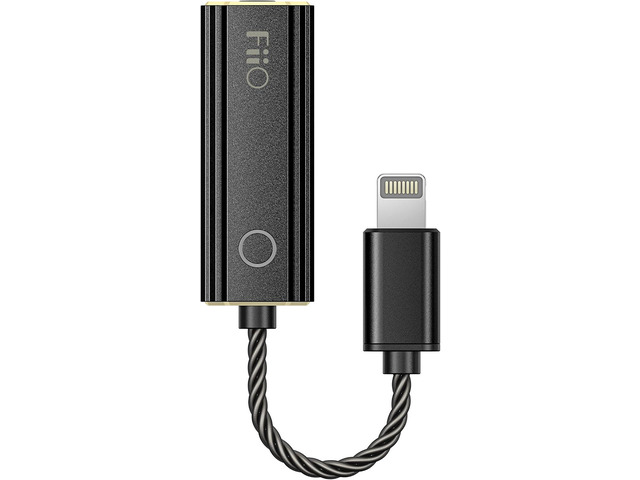 FiiO JadeAudio KA1 Headphone Amps Tiny Amplifier USB DAC High Resolution Lossless for Smartphones/PC/Laptop/Players(Lightning, Black)