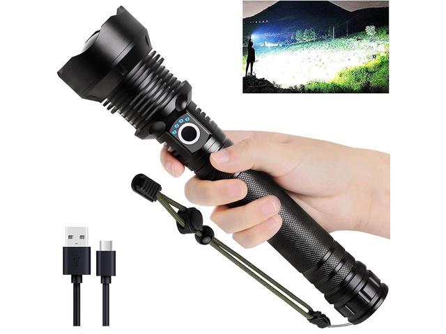 Lylting Rechargeable LED Flashlights High Lumens, 99,000 Lumens Super Bright Flashlight with 5 Modes & Waterproof, Powerful Handheld Flashlight for...
