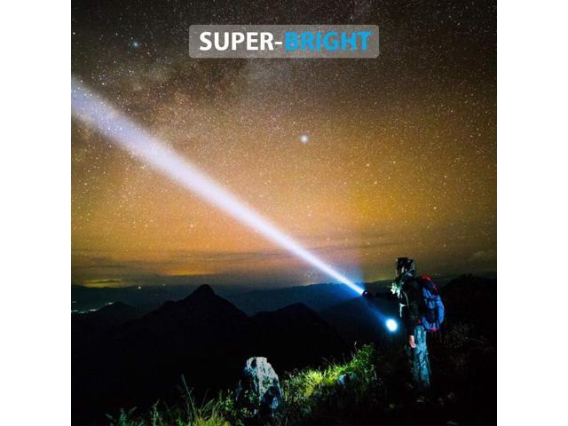 iToncs Rechargeable Flashlight, Pocket-Sized Torch with Super Bright High Lumens LED, Water Resistant, Zoomable, LED Tactical Flashlights with...