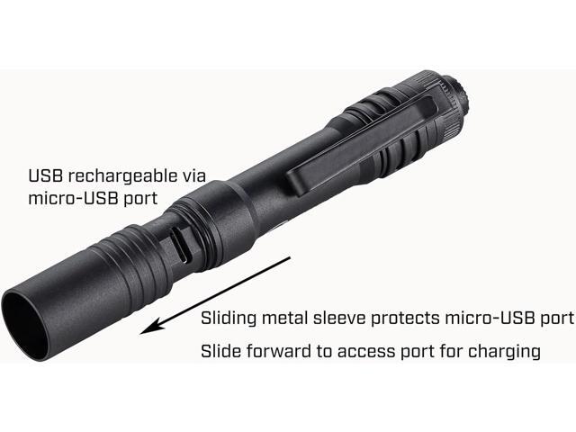 Streamlight 66608 MicroStream 250-Lumen EDC Ultra-Compact Flashlight with USB Rechargeable Battery, Clear Retail Packaging, Coyote