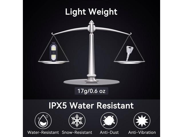 2 Pack Clip on Flashlights, Running Light for Runners Rechargeable Safety Lights for Walking at Night Hands Free Flashlight Portable LED Work Light...