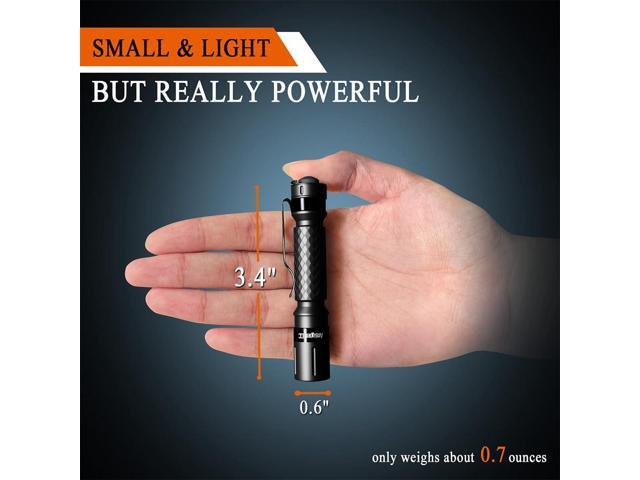 4 Pack 3 Modes Small Mini Flashlights LED Powerful Portable Pocket Compact light AAA Battery