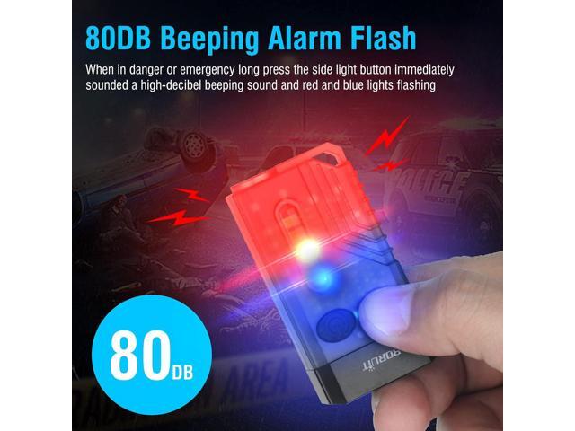 BORUIT V10 Small Powerful Keychain Flashlight with 365nm UV Red Green Blue Light,High Lumens 1000 LM USB C Rechargeable Mini Pocket LED EDC Flash...