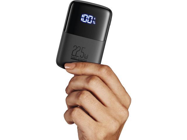 INIU Portable Charger, Smallest 22.5W 10000mAh Power Bank, USB C in/Output Fast Charging 3-Output Mini Battery Pack Charger with Phone Holder for...