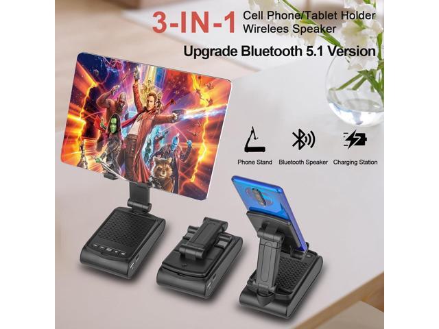 Gifts for Men,Cell Phone Stand with Wireless Bluetooth Speaker HD Surround Sound for Home and Outdoors with Bluetooth Speaker for Desk Compatible...