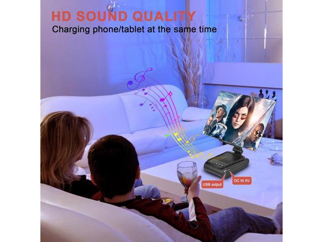 Gifts for Men,Cell Phone Stand with Wireless Bluetooth Speaker HD Surround Sound for Home and Outdoors with Bluetooth Speaker for Desk Compatible...