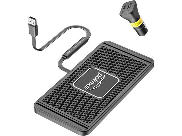 Wireless Charger Car Charging pad,POLMXS 15W Fast Wireless Phone Charger Non Slip Cell Phone Flat Charging mat Compatible with iPhone...