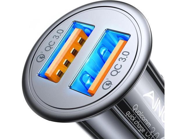 Super Fast Car Charger USB 17X Fast Charge for iPhone 16e 16 15 14 13 12 11pro x 8 Samsung S25 S24 S23 S22 AINOPE Android Car Charger Adapter 45W...