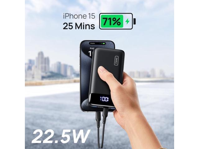 INIU Portable Charger, 22.5W 20000mAh USB C in & Out Power Bank Fast Charging, PD 3.0+QC 4.0 LED Display Phone Battery Pack Compatible with iPhone...