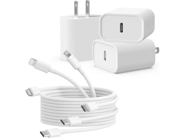 3Pack iPhone Charger [MFi Certified], iGENJUN 20W PD USB C Wall Charger Block with 6FT Type C to Lightning Cable Fast Charging Adapter Compatible...