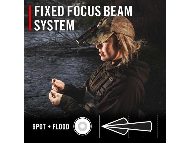 Coast PX9R Rechargeable LED Flashlight with Dual Optic Lighting, Pocket Clip and Grip-Textured Handle, 1000 Lumens