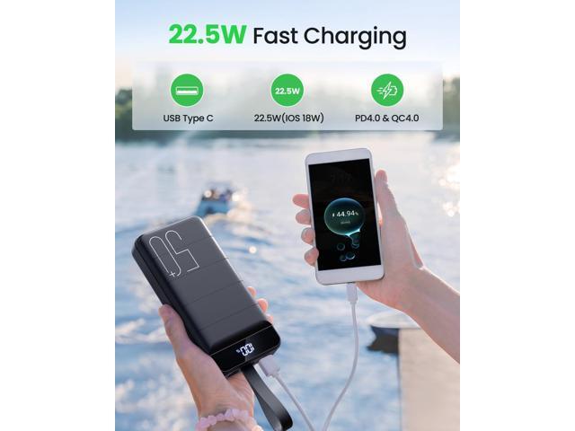 Power Bank Fast Charging 50000mAh - 22.5W Portable Charger USB C Quick Charge with 4 Outputs & 3 Inputs LED Display Huge Capacity External Battery...