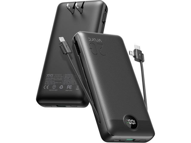 VRURC Portable Charger 20000mAh, Fast Charging Power Bank USB C,4 Output 2 Input Travel Essentials Charging Bank Equipped with LED Display,Built-in...