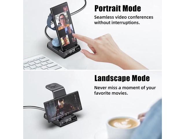 Wireless Charger for Samsung Charging Station, 3 in 1 Android Phone Wireless Charger for Samsung Galaxy S25 Ultra/S24 Ultra/S23/Z Flip 6/Fold...